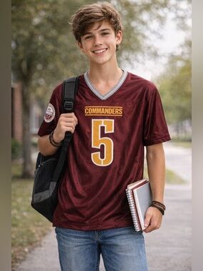 Washington Commanders NFL Team Jersey Jayden Daniels -unisex teen